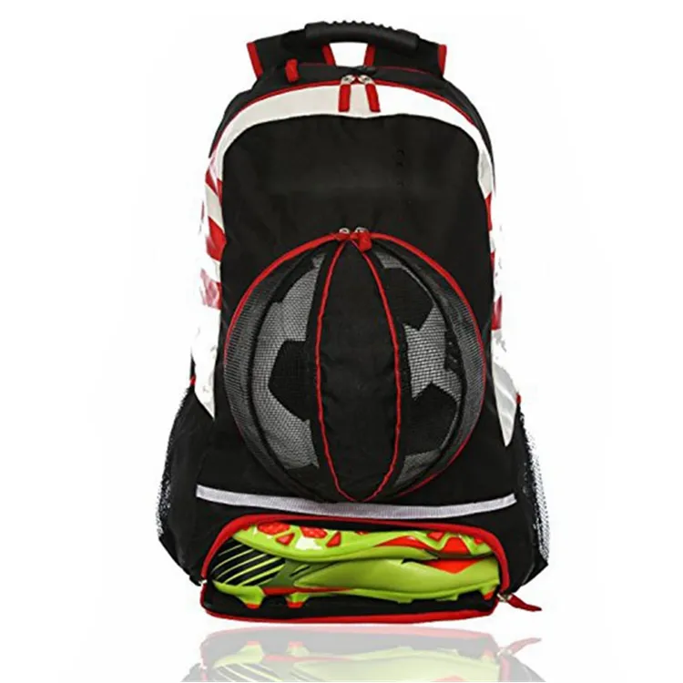 Soccer Bag Printed Promotional OEM Soccer Backpack Cheap Soccer Bag With Shoe Compartment