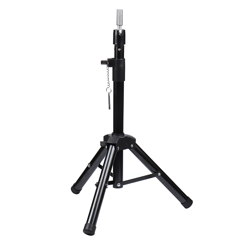 Wig Stand Adjustable Canvas Block Head Tripod Cosmetology Training Doll Head Stand Mannequin Head Tripod Stand (with Carry Bag)