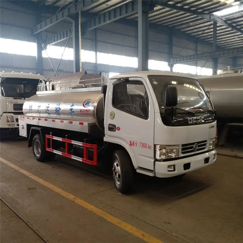 Dongfeng 5 tons to 8 tons milk delivery and transport tank truck