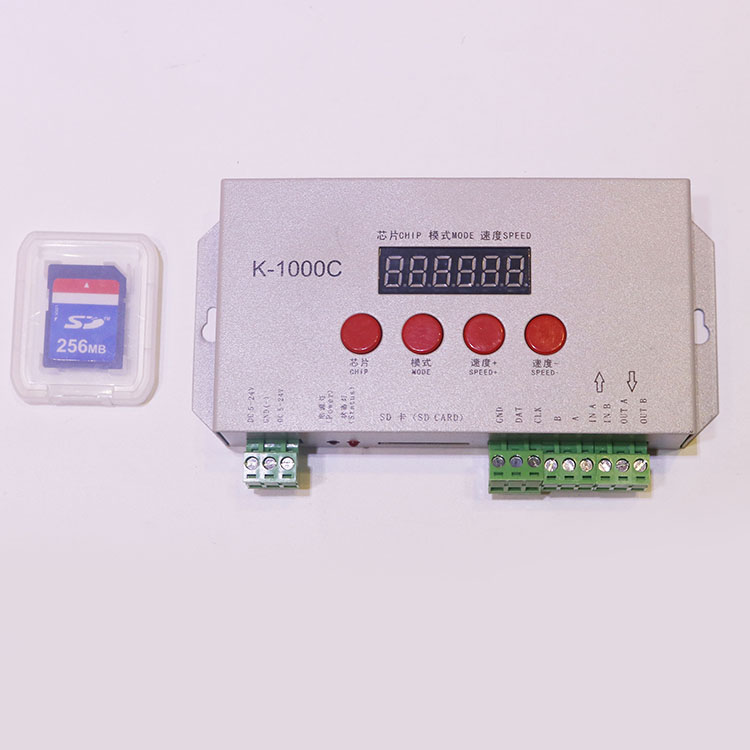 K-1000c LPD6803/SM16716/WS2801/UCS19 ws2811 2048 пиксельный светодиодный rgb контроллер