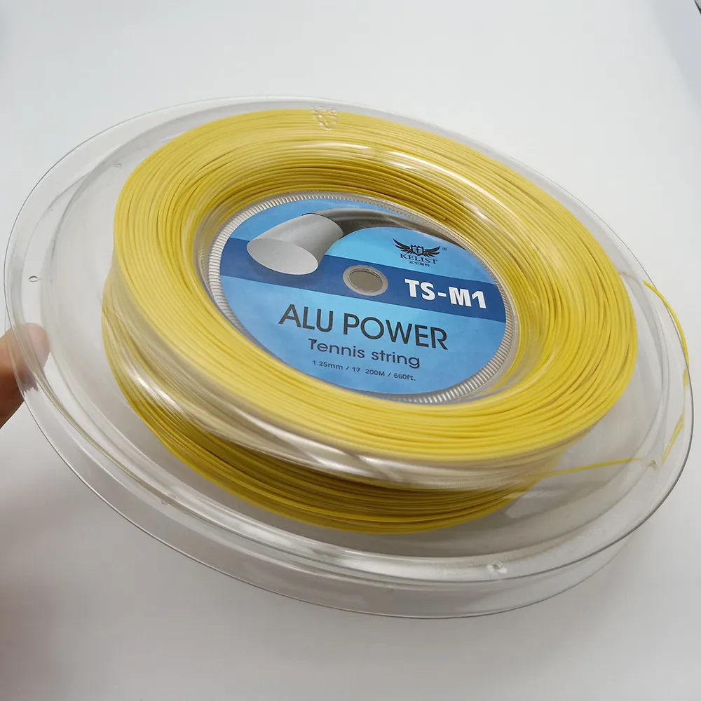 Superior Durability 1.25mm String Tennis Alu Power Reel 200m Polyester Tennis String