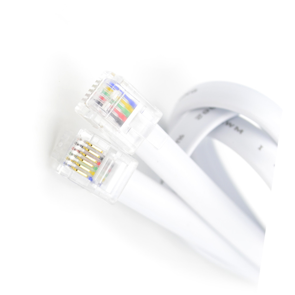 Индивидуальные длина RJ12 RJ11 6P6C телефонный шнур