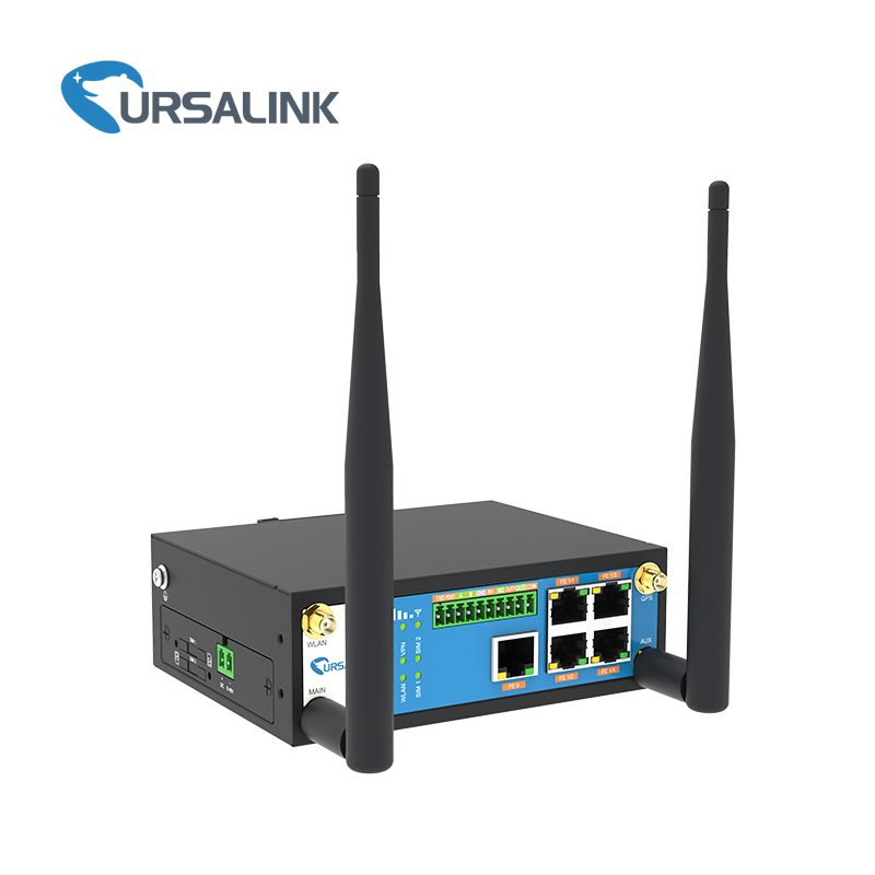 UR55 Высокое качество промышленных 3 г 4G LTE Wi-Fi маршрутизатор Dual SIM GPS I/O последовательный порт PoE