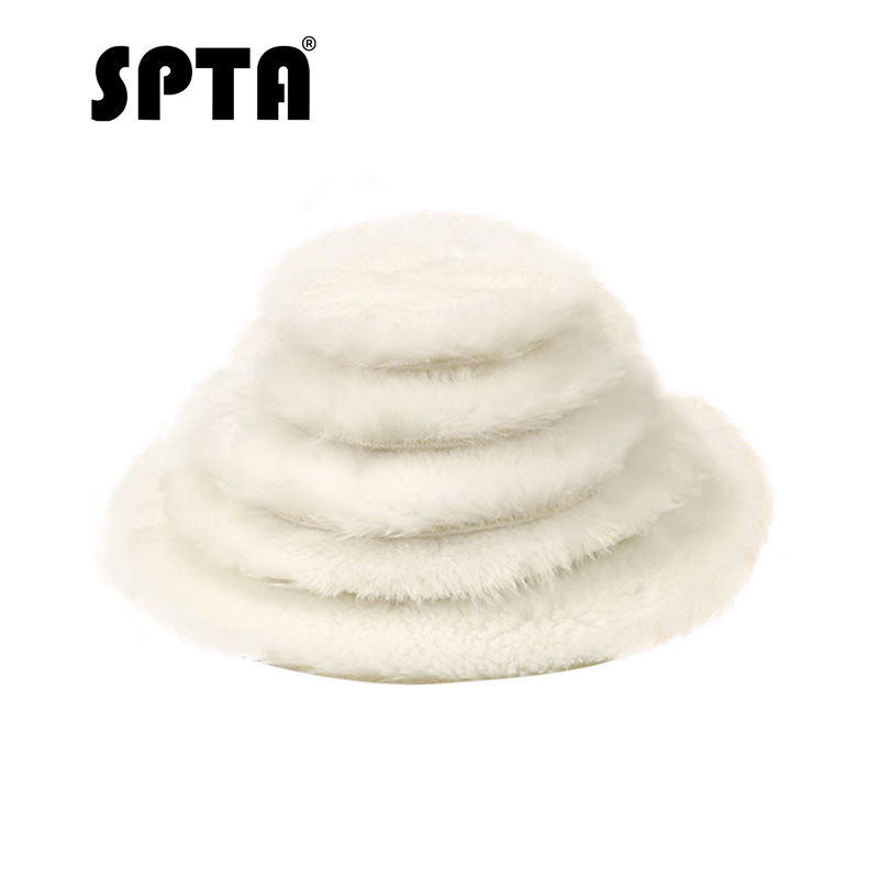 SPTA 5 дюймов искусственный шерстяной Полировка Pad автомобилей Детализация воском полировки буфера Новый