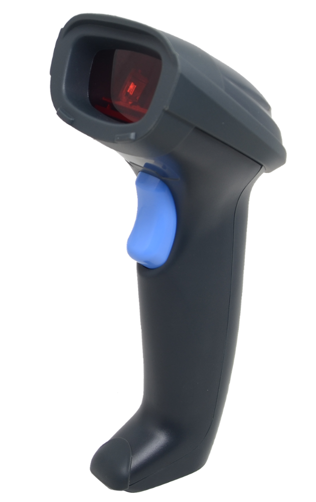 Handheld 1d laser barcode scanner with stand for supermarket
