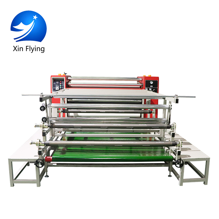 Oil Heating Large Format Roll To Roll Calander Rotary Heat Transfer Press Machine Sublimation
