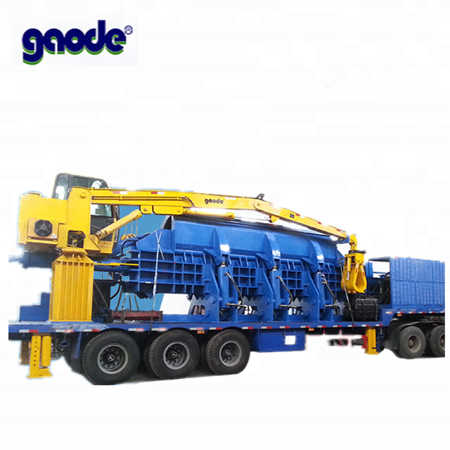 Moving hydraulic automatic scrap mobile metal car baler