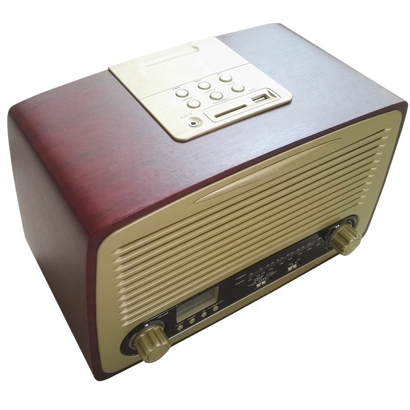 Европейский немецкий английский стиль Античный домашний радиоприемник MP3 динамик часы радио с голубыми зубами