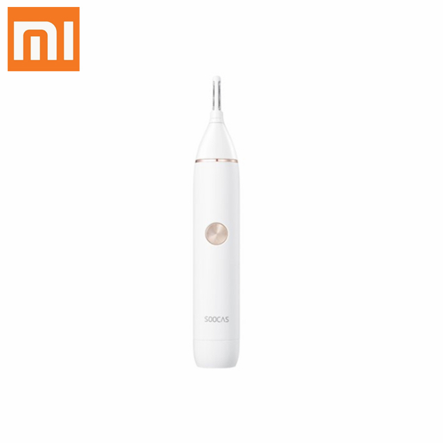 Триммер XIAOMI SOOCAS для волос в носу, портативное устройство для мытья волос в носу, с острыми лезвиями для бровей, минималистичный дизайн, безопасное средство для очистки, для личного ежедневного использования