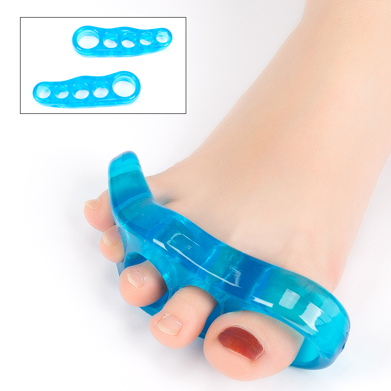 Силиконовые Hallux Valgus буйон рукав носок сепаратор с пятью отверстиями палец хорошее выравнивание