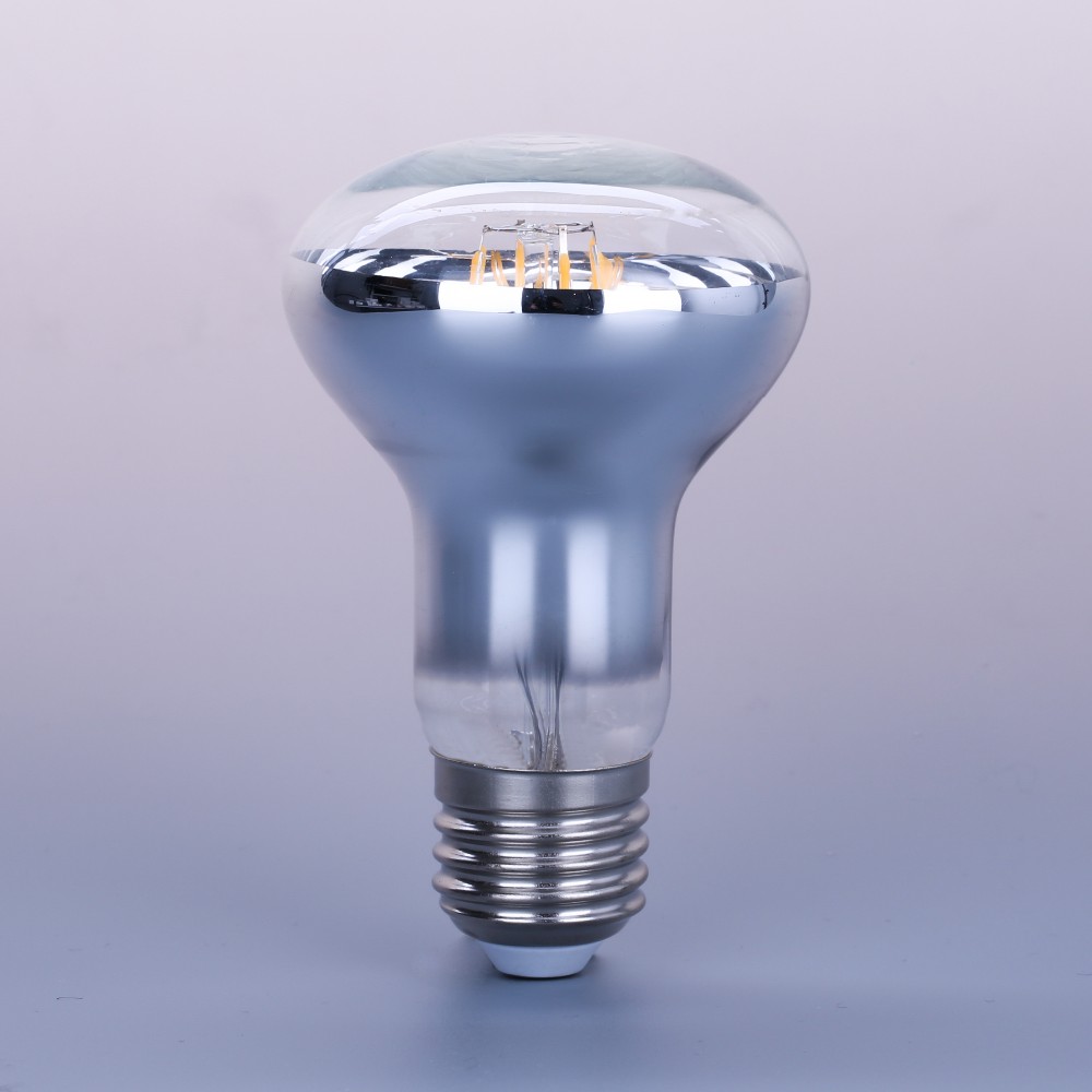 Отражатель половина серебряное зеркало E26 E27 специальная форма R63 R80 R50 Led сапфир нити R50 лампы