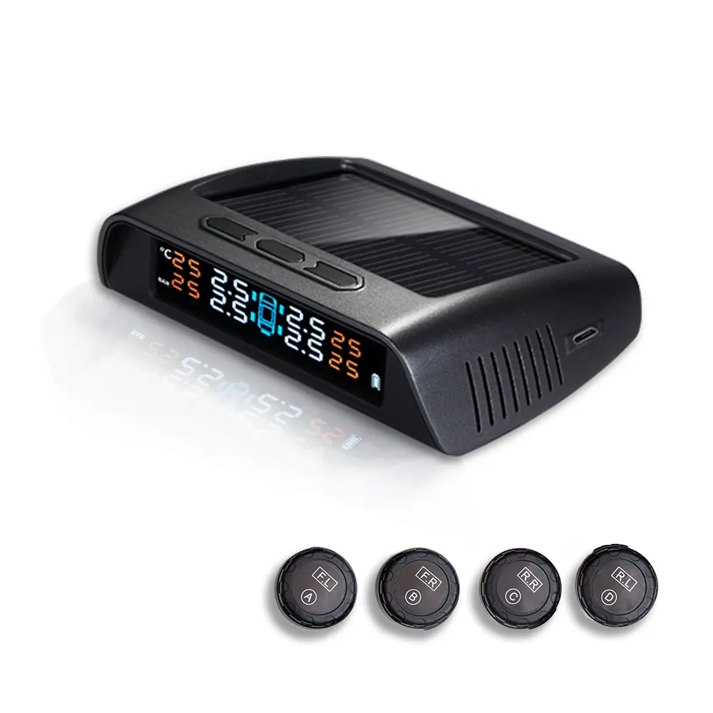China Factory Direct solar power Digital Car TPMS Wireless Tire Pressure Monitoring System tpms motorbike or car tpms