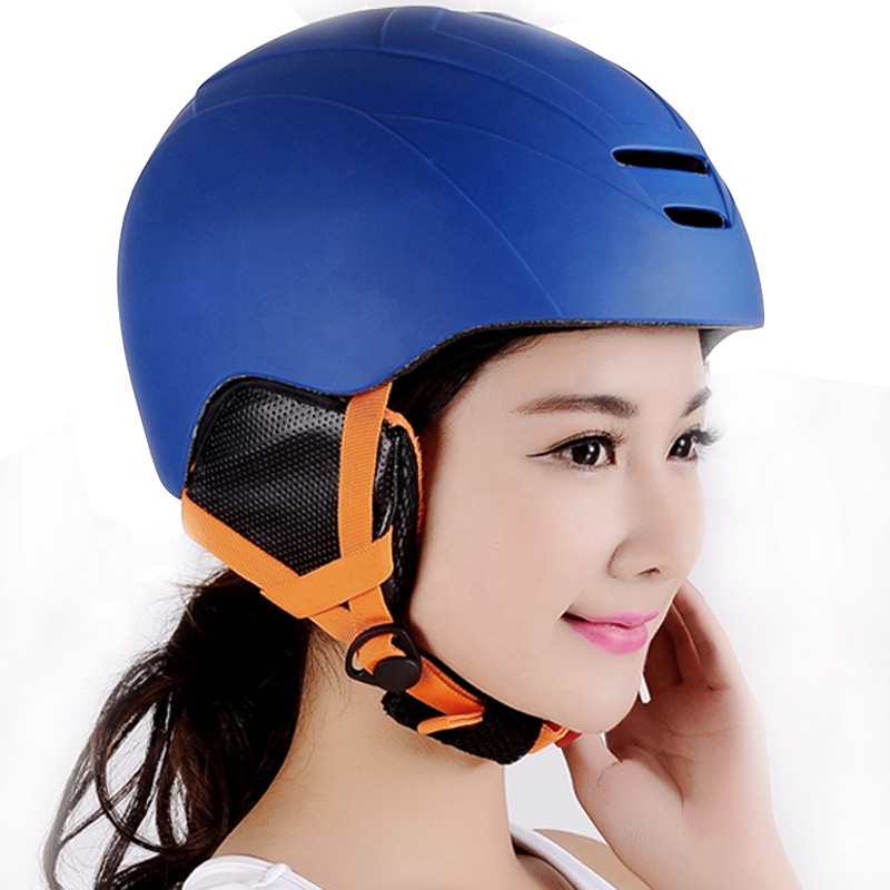 Hot sale Amazon hot sale outdoor ABS shell EPS thicken lining keep warm breathable riding skiing helmet for adults and kids