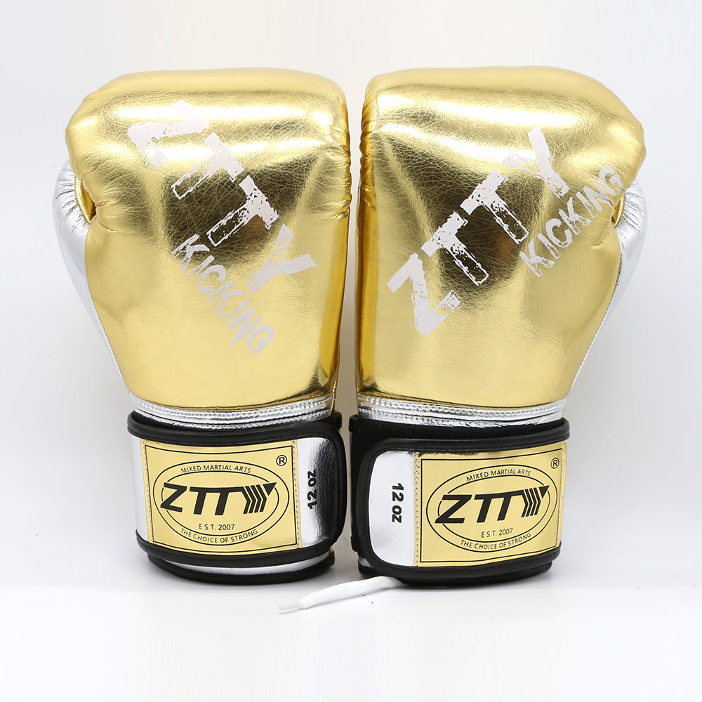 shiny microfiber high quality boxing gloves for traning and match new material