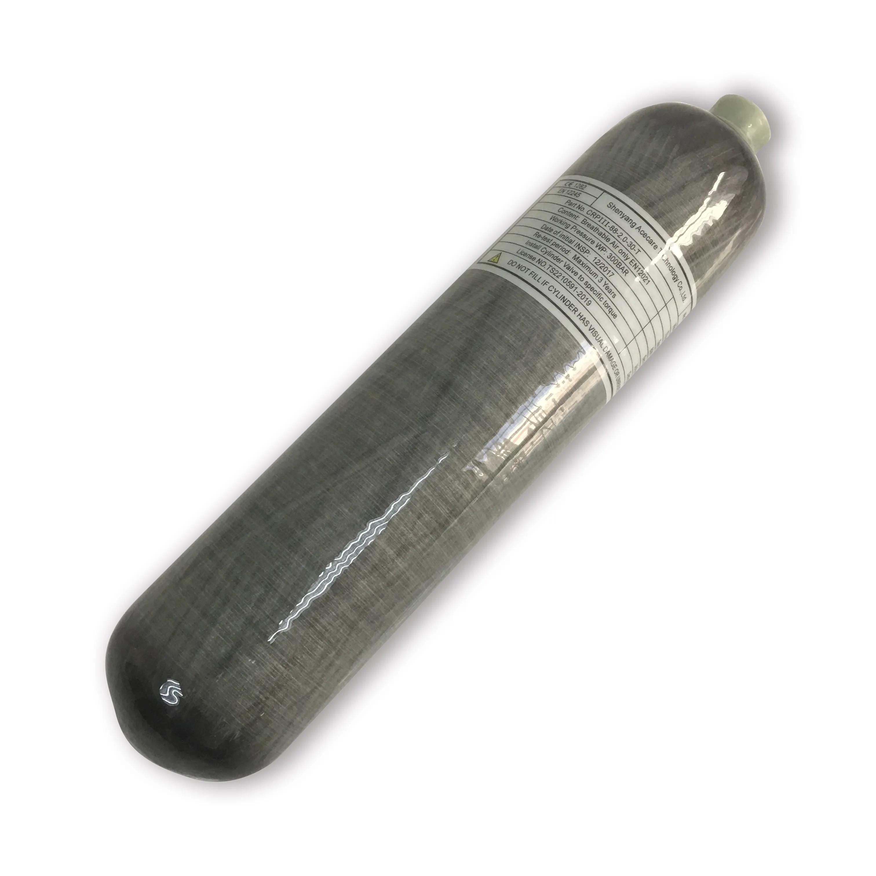 2L CE Carbon Fiber Cylinder 4500Psi For PCP Air Gun Paintball Tank