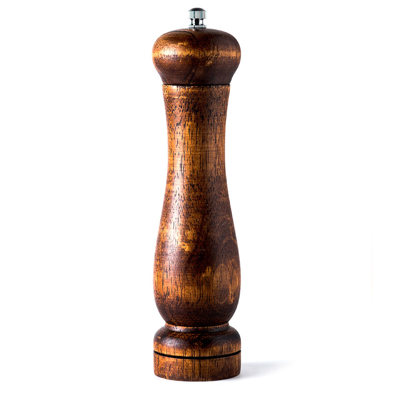 Houselin Packaging industrial 2 в 1 premium wood ручная черная мельница для соли и перца набор из 2 колпачков с гравитационной мельницей