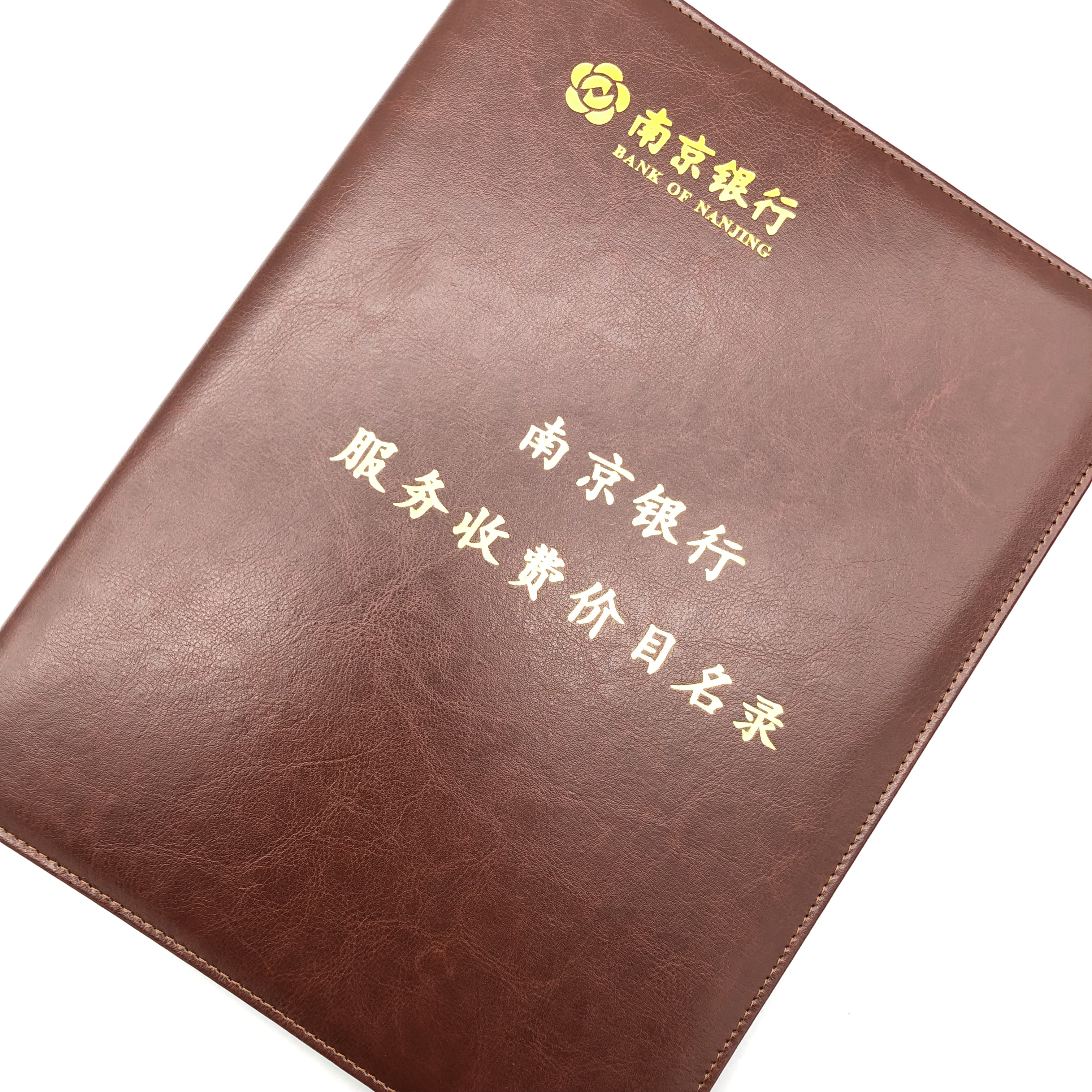 Пользовательские размеры Кожа PU 4 Кольцо binder бизнес файл папка конференции Портфолио тетрадь