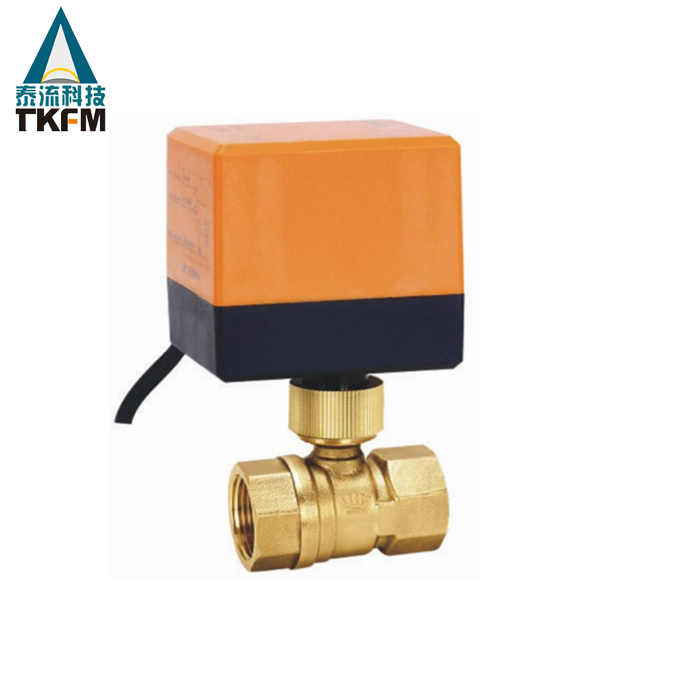 TKFM, прямые продажи с завода, индивидуальный латунный 1 дюймовый шаровой кран с электродвигателем