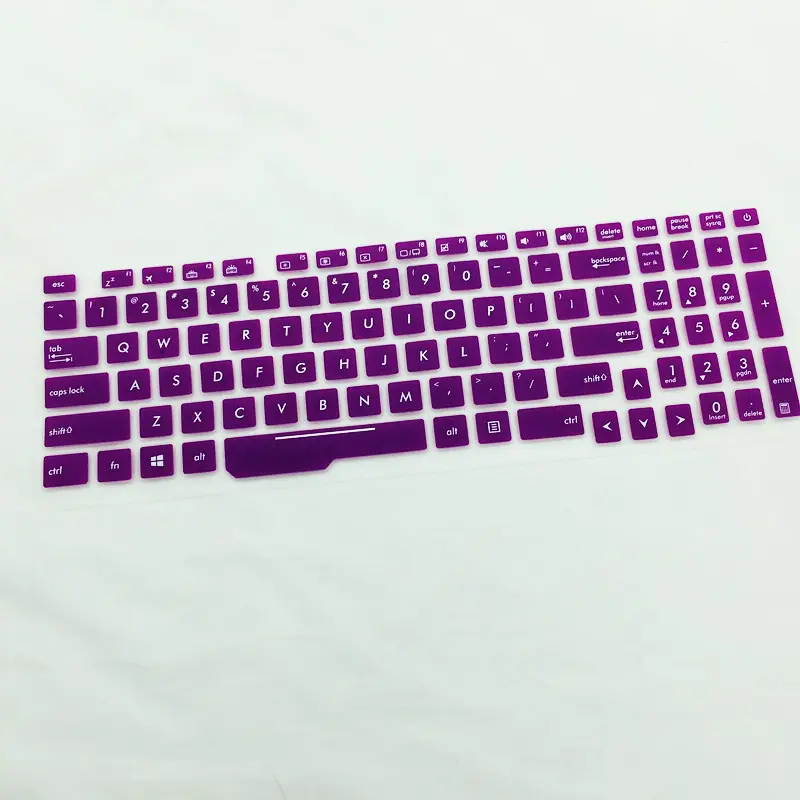 Dustproof Waterproof Silicone Keyboard Cover For Asus FX53 ZX53 FZ53 GL553 FX73, For Asus 15" Laptop Keyboard Skin