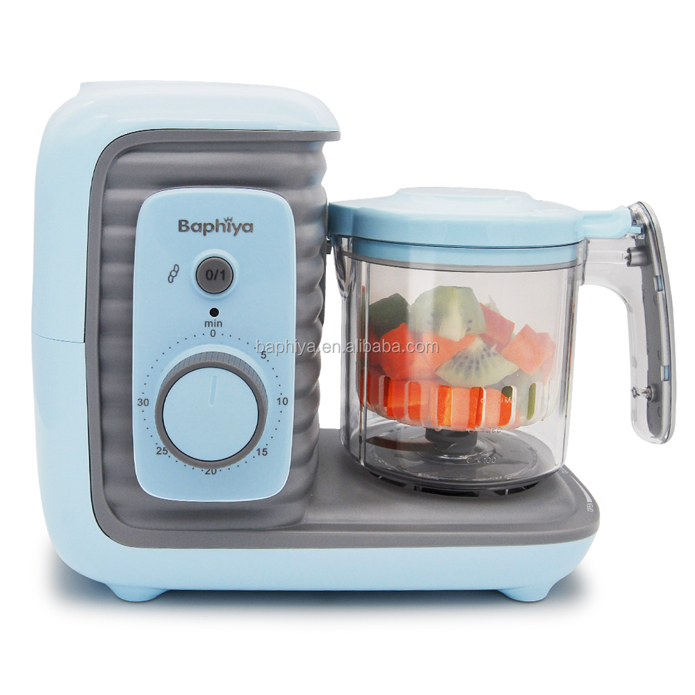 Timed electric baby food blender bebe food processor maker Family using baby feeding product