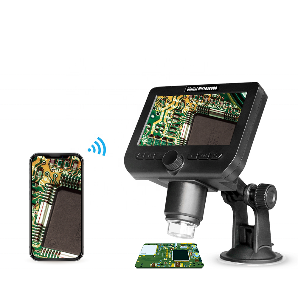 Inskam317 1000X увеличение 4,3 дюймов HD ЖК-экран Wifi беспроводной цифровой микроскоп с присоской