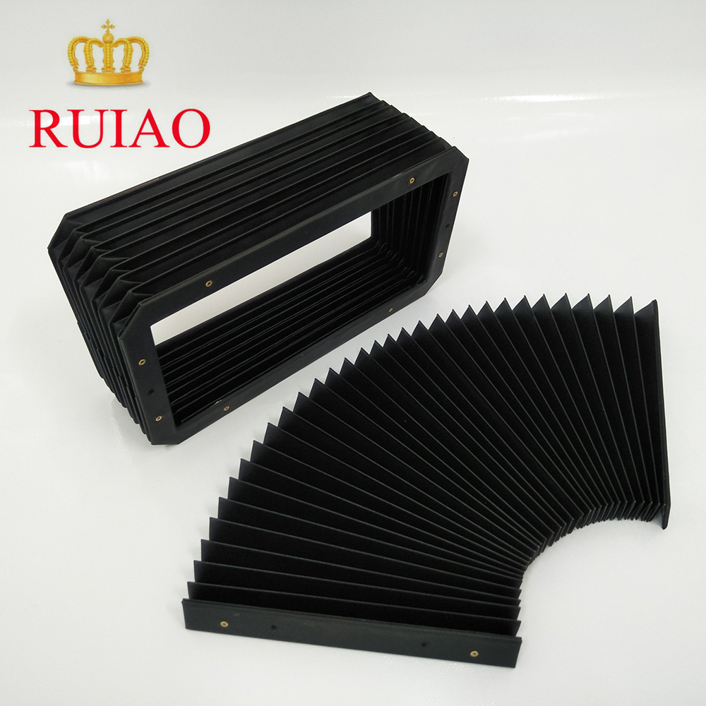 RUIAO cnc резиновые гибкие гармошки нейлоновые сильфонные Линейные рельсовые крышки