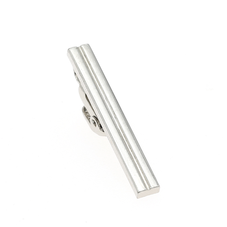custom luxury metal 925 sterling silver tie clip sets for men