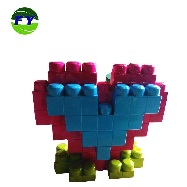 Имитационная модель огромного стеклянного стального материала LEGO toy серия скульпт