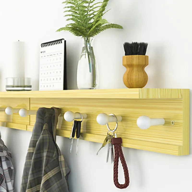 Free sample 2019 new design wall-mounted coat rack floating shelf