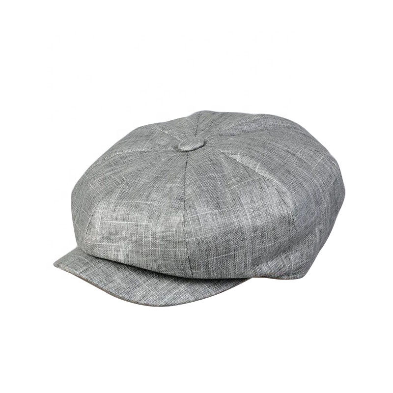 Кепки Kaavie на заказ Stetson, коричневые, 8 панелей, кепки унисекс, льняные, серые кепки газетчика