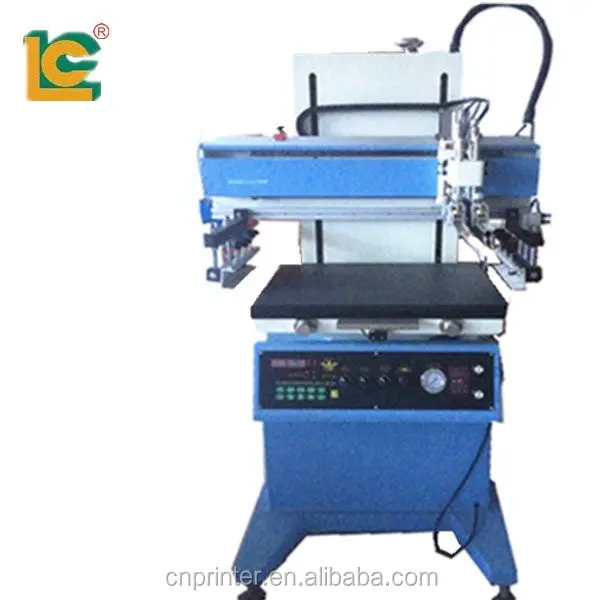 Single color flat screen printing machine with vacuum LC-700P hot sale price for t-shirt oven refrigerator air-condition