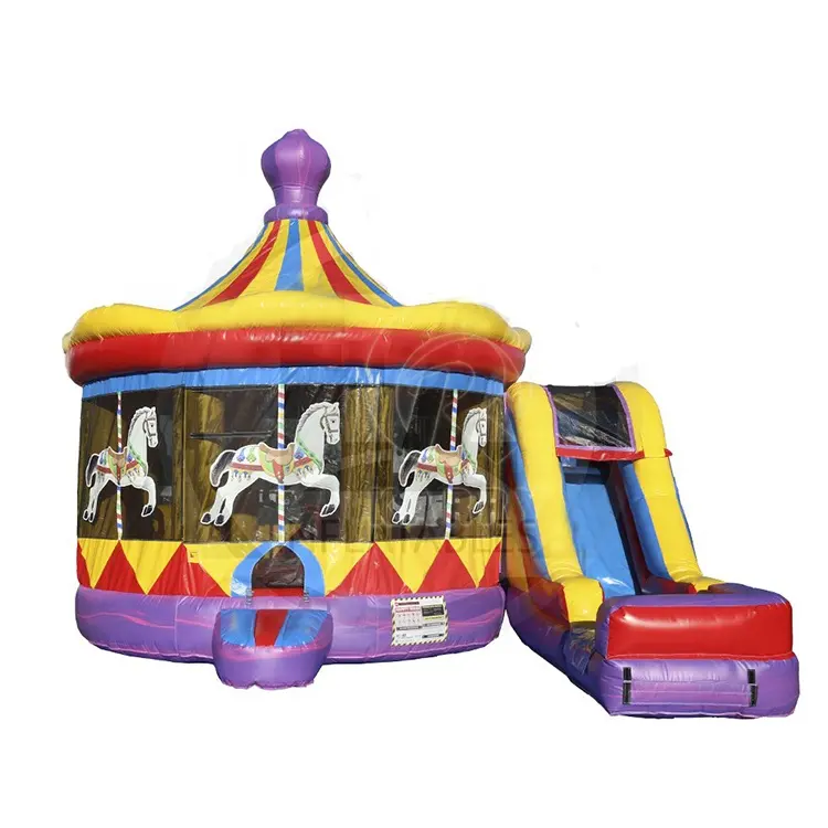 Factory price giant commercial bouncy castle inflatable slide kids, inflatable jumping castle with slide for sale