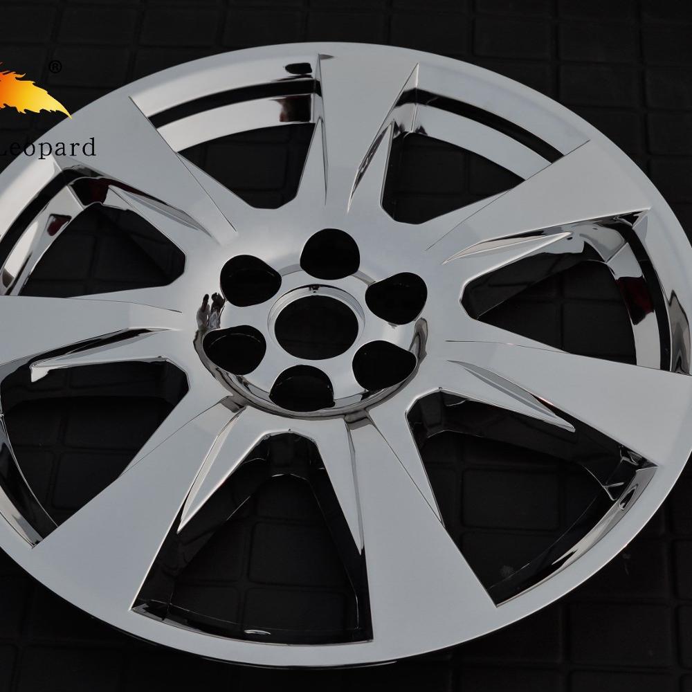 4pcs-CHROME-SRX-20-034-Full-Wheel-Skins колпачки на колеса для cadillac srx, колпачок ступицы обода