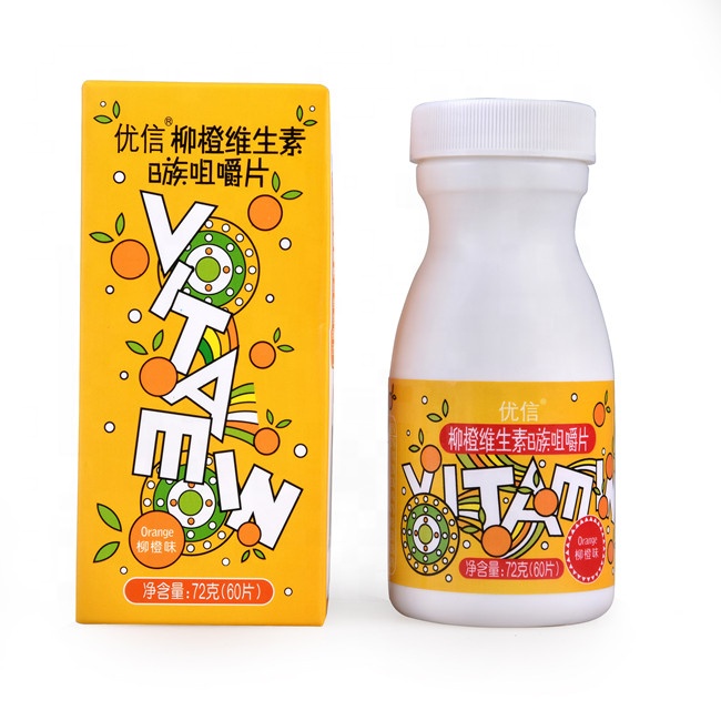Фирменная торговая марка апельсиновый вкус против усталости витамин е добавки жевательные таблетки