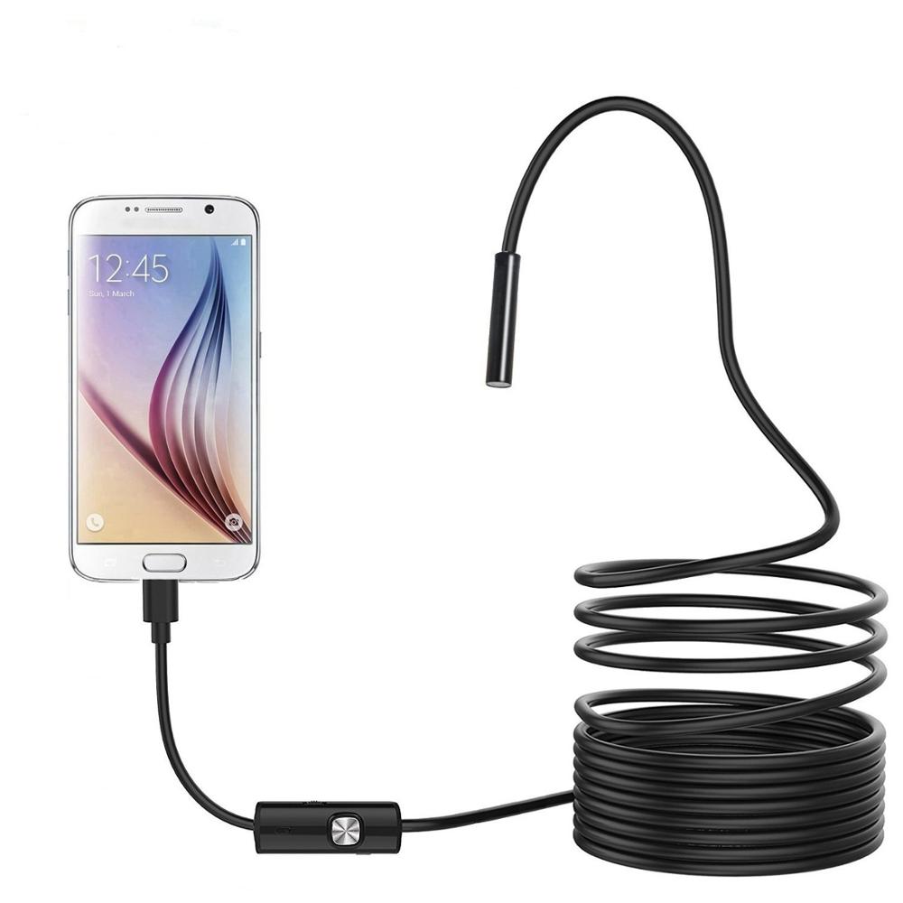 2 в 1 водонепроницаемый USB бороскоп эндоскопа 5,5 мм камера