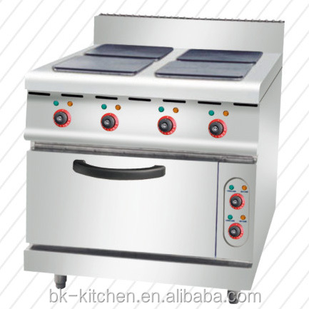 Электрический freestanding диапазоны с духовкой, четыре конфорки, двойные нагреватели печь