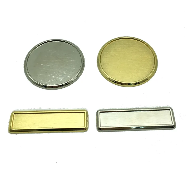 Round Square Rectangle Different Size Blank Metal Pin Badge medal