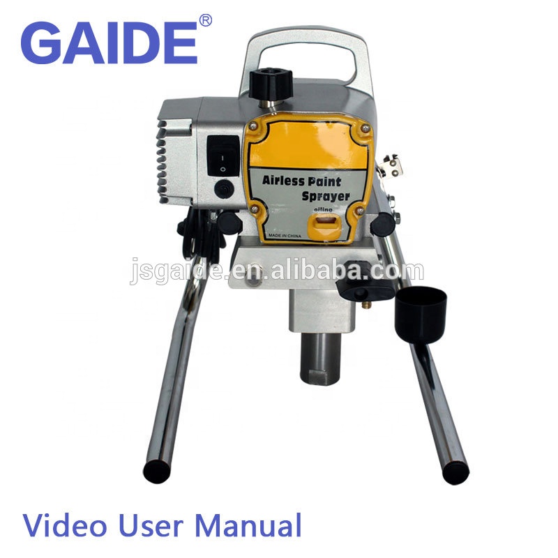 Portable pump airless paint sprayer with parts