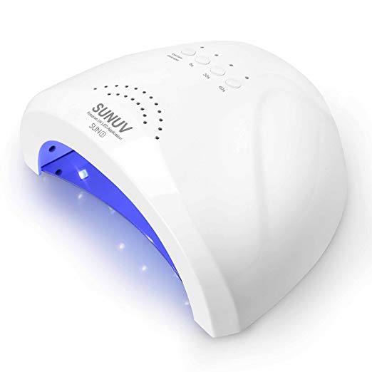 SUNUV 48 Вт SUNone светодиодные УФ-Сушилка для ногтей, УФ-лампы со светодиодной подсветкой для гели Лаки с датчик 3 Таймер
