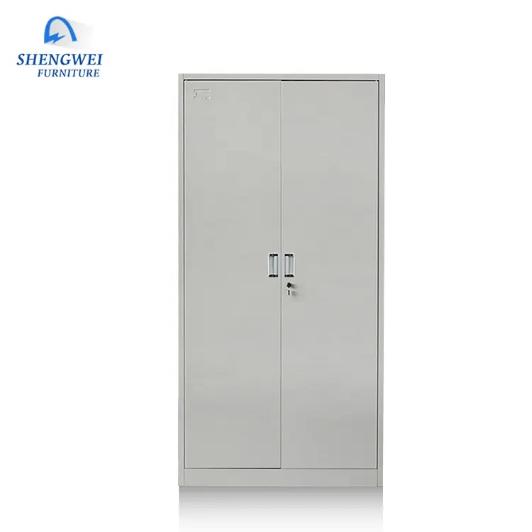 Dependable quality double storage cabinet metal steel cupboard for clothes