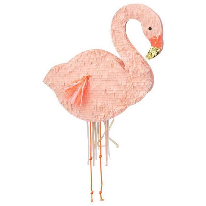 NICRO Cheap Kids Birthday Party Paper Flamingo Pinata