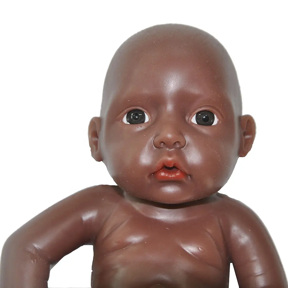 Realistic Handmade Silicone Newborn Black Baby Doll Manufacturer
