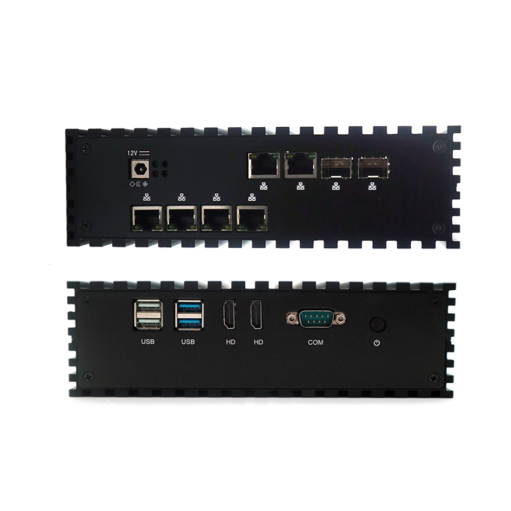 Network appliance open source router 2 sfp 6 ge port mini pc pfsense firewall
