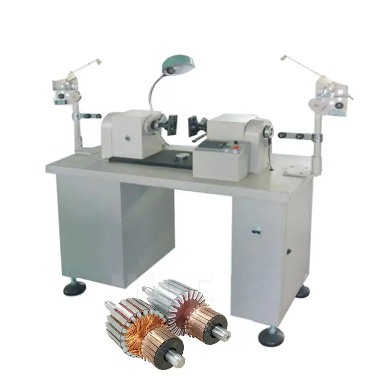semi automatic universal motor armature and rotor manual coil winding machine with video technical support