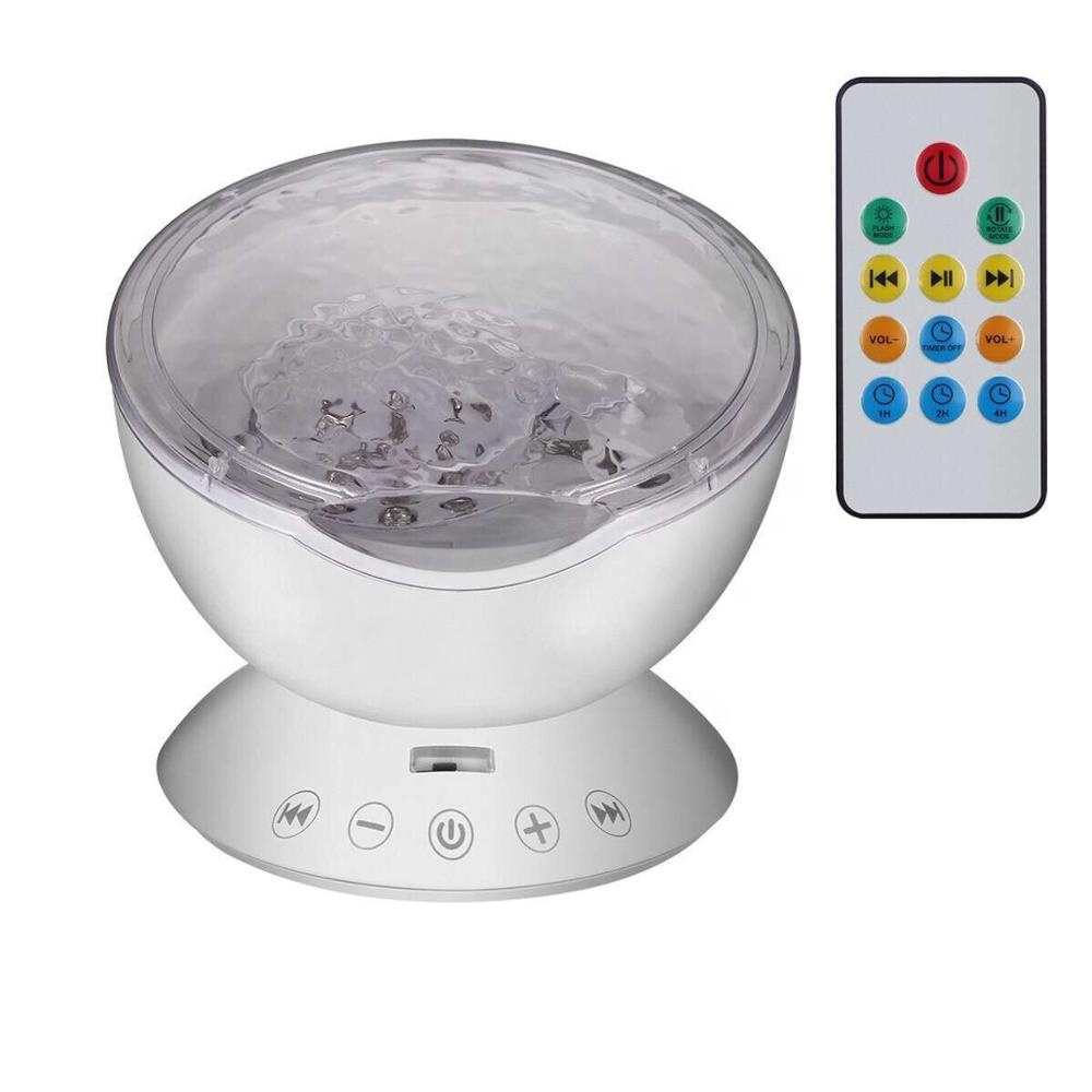 3D Multicolor Remote Control Ocean Wave Baby Projector Rechargable Galaxy LED Night Lamp for kids