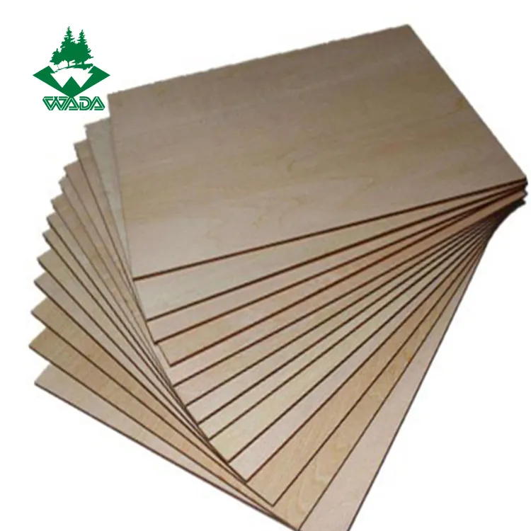plywood sheets 3mm AA basswood grade plywood for toy parts timber