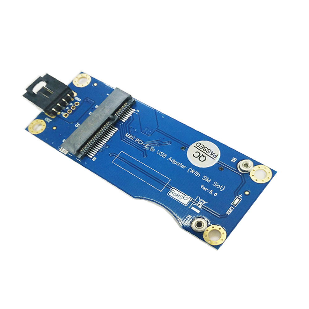 Лидер продаж Msata Adaptersim Usb 2,0 интерфейс адаптер мини Pci-E с Sim 8Pin слот для карт