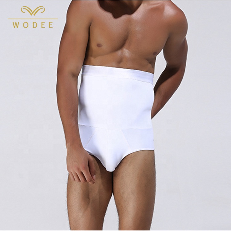 Плюс размер мужчины для похудения body shaper стринги нейлон high cut boxer трусы