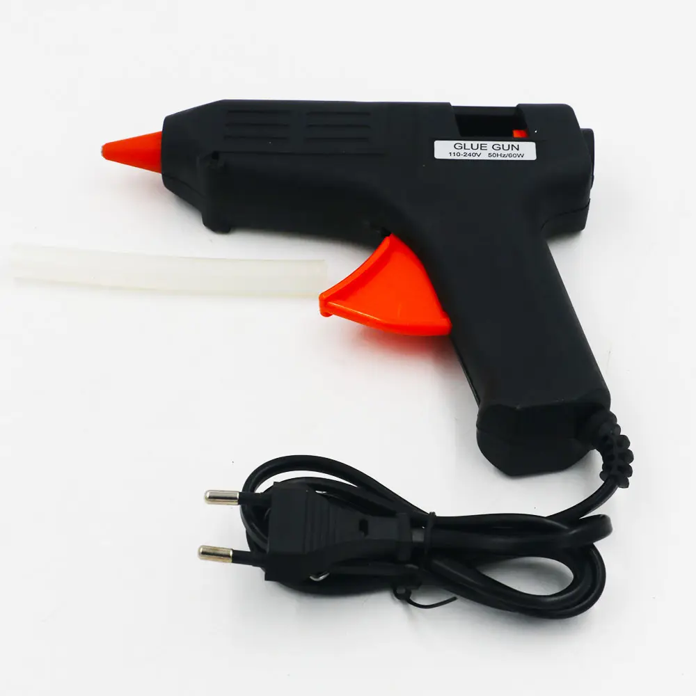 Cheap price plastic body hot melt glue gun with glue stick