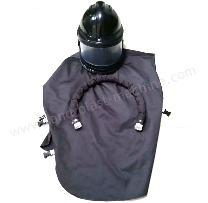 Защитный ABS Пескоструйный шлем с плечом, Sandblaster капот с мысом